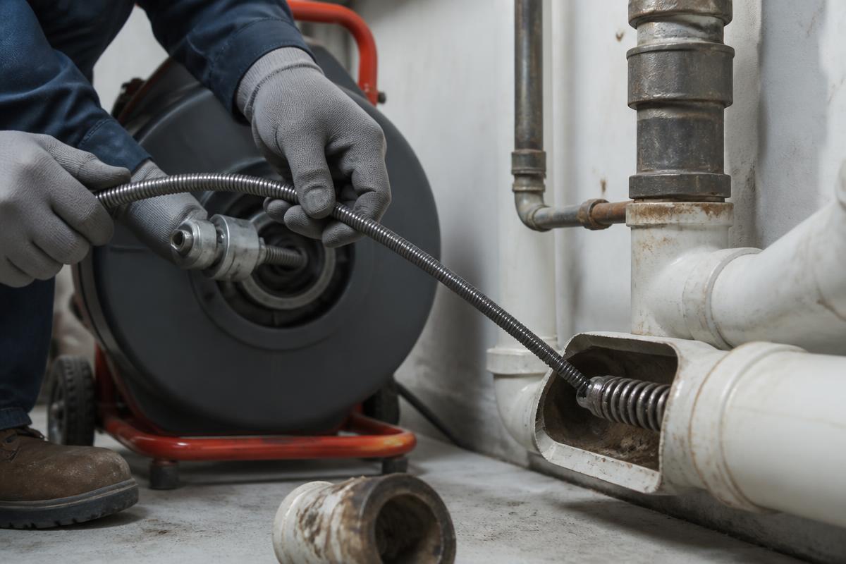 Verstopte leidingen reinigen met professioneel materiaal