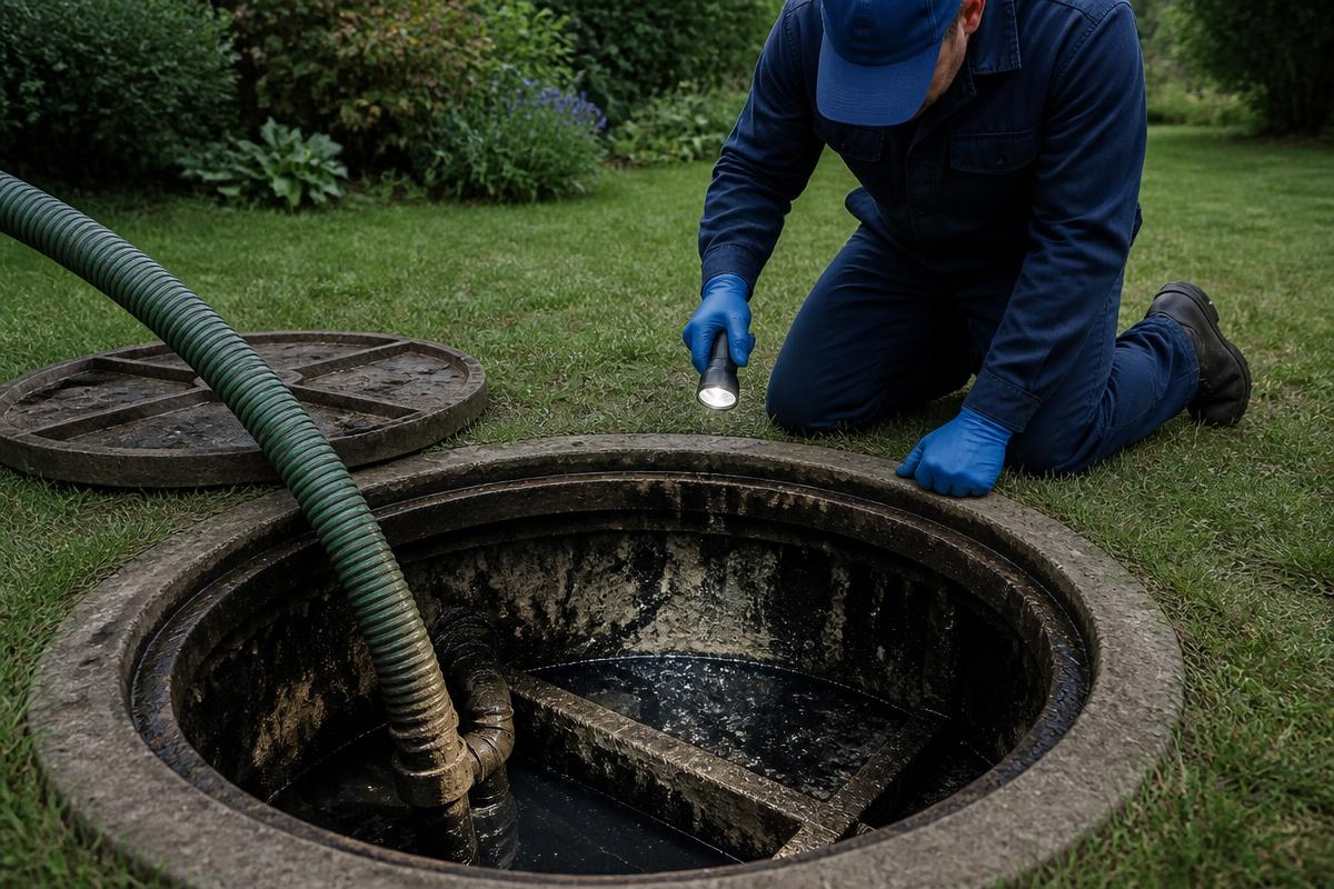 Septische put laten ledigen door de ruimdienst van Dhoore