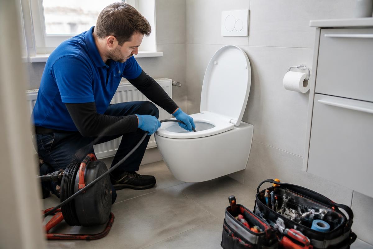 Toilet laten ontstoppen door Ontstoppingsdienst Dhoore
